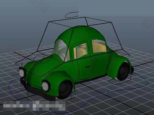 绿色小汽车模型