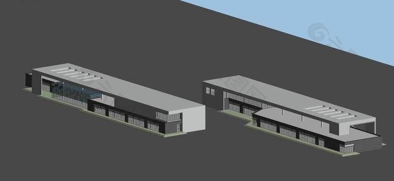 沿街中式商业建筑群3D模型设计