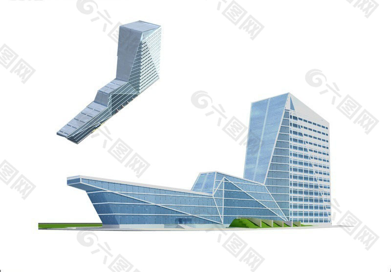 异型商业大厦3D模型设计