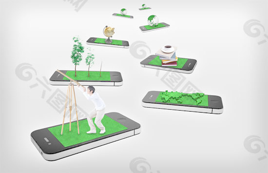 触摸屏手机广告