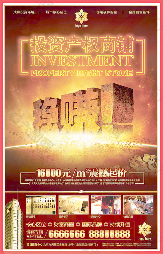 投资产权商铺海报