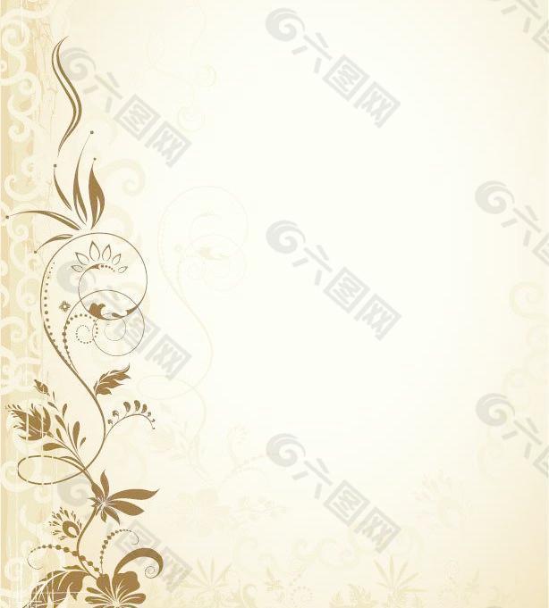 古典欧式花纹底纹墙纸图片