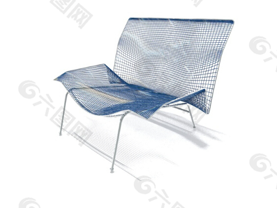 纱网休闲椅模型