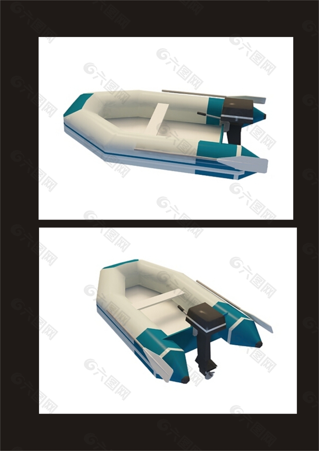 小舟3d模型