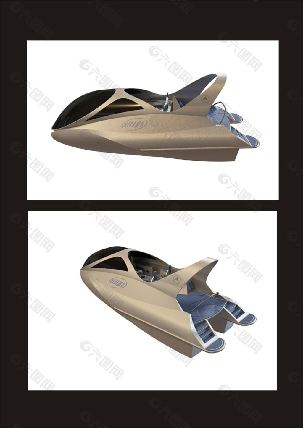 概念游艇3d模型