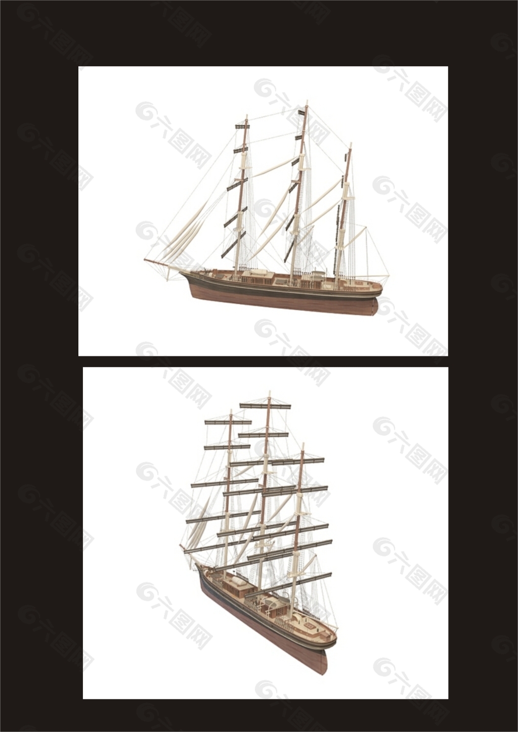 帆船3d模型