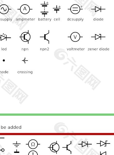 电子电路符号剪贴画