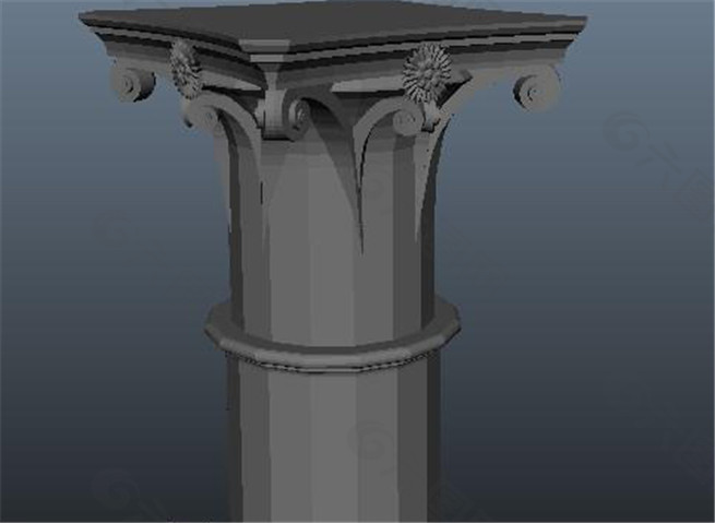 建筑柱子游戏模型素材