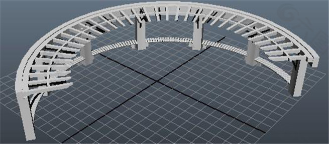 圆弧棚子游戏模型素材