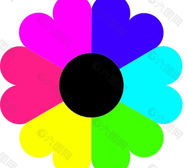 7种颜色的花