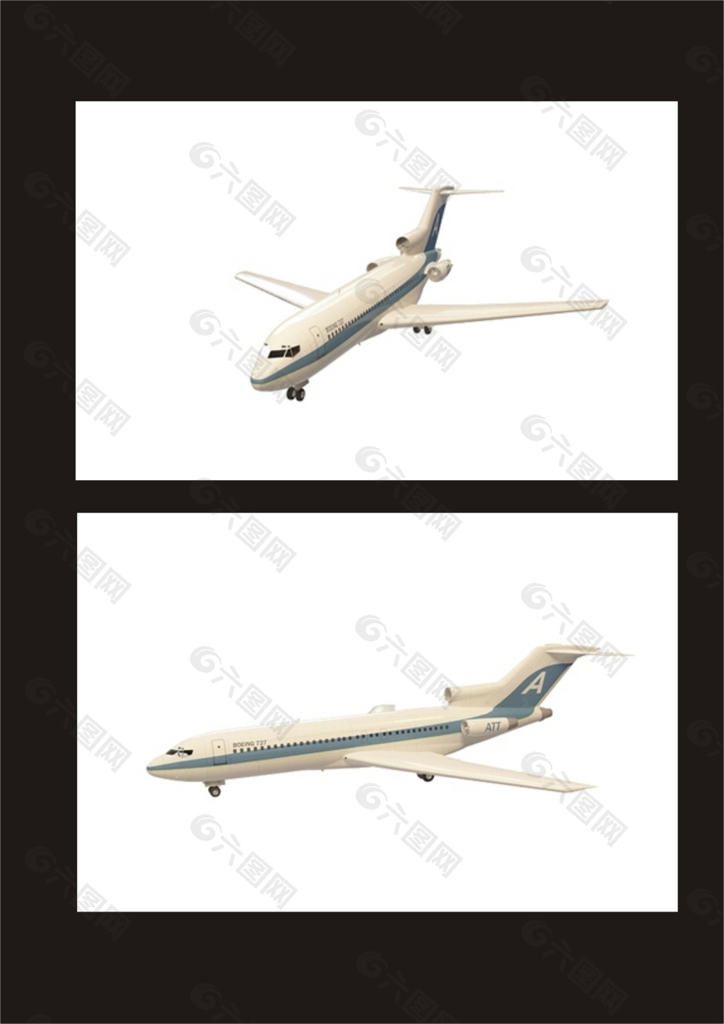 大型客机3d模型