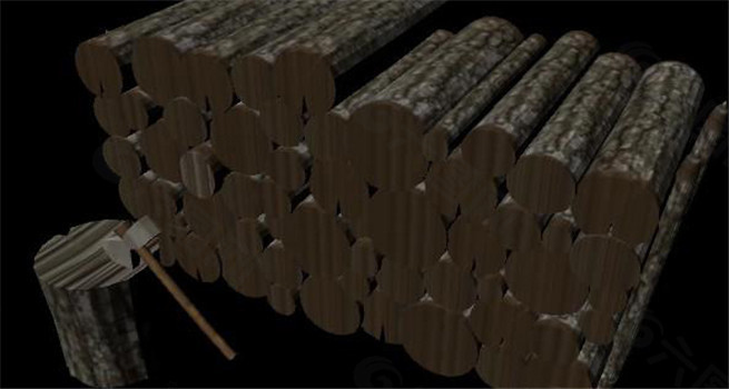 伐木场游戏模型素材