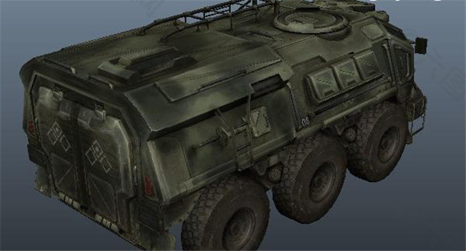 装甲车游戏模型素材