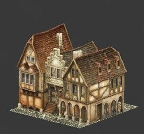 欧洲中世纪房屋模型