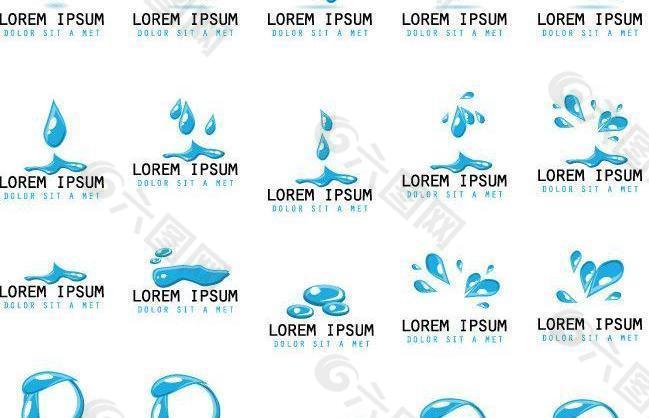 水珠水滴图形logo图片