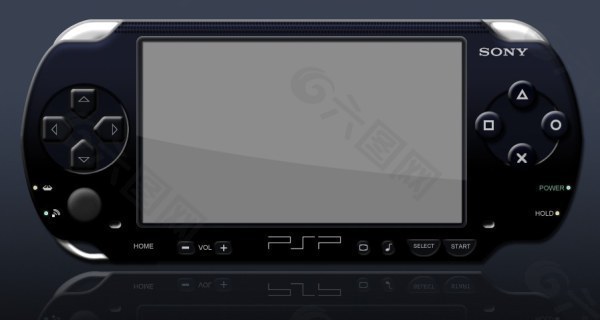索尼PSP游戏机psd素材