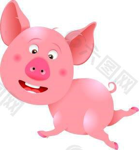 卡通动物可爱小猪PSD素材