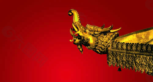 建筑设计psd大昭寺飞檐分层源文件