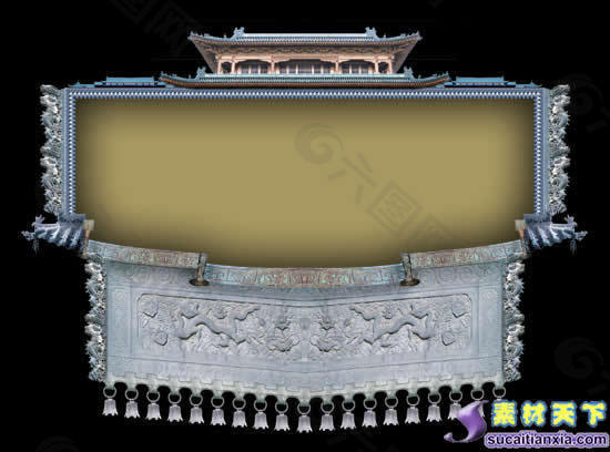 中国古典传统艺术psd分层模板