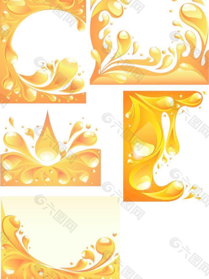 金色水滴图片