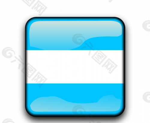 阿根廷光滑的按钮标志