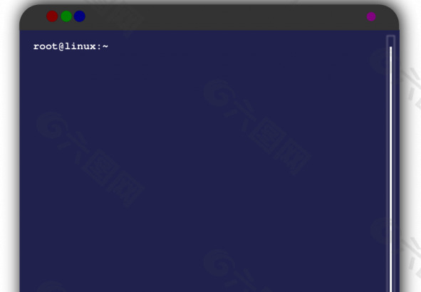 Linux终端窗口矢量插画