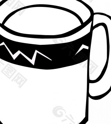茶或咖啡杯矢量图形