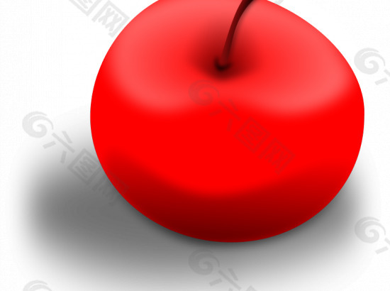 红苹果矢量图像