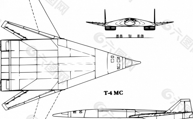 t4ms-200飞机矢量图像