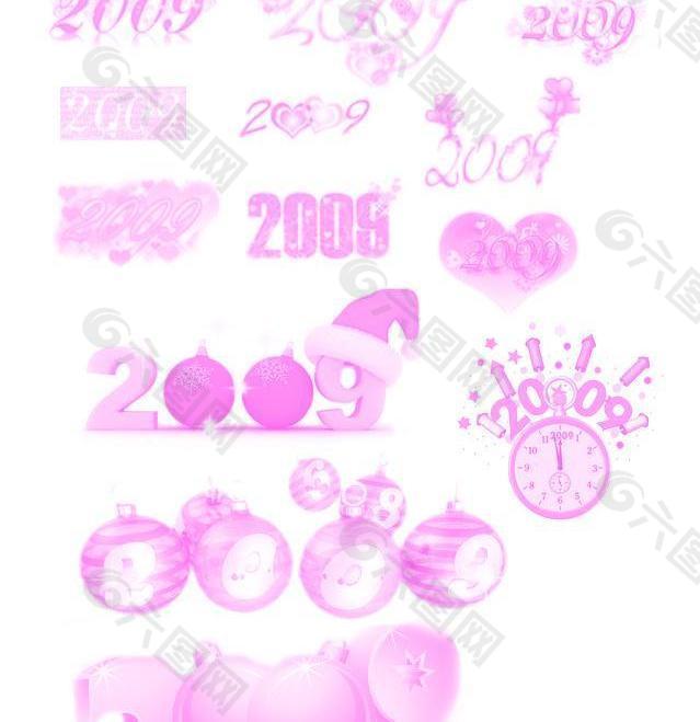 创意的2009数字设计笔刷图片