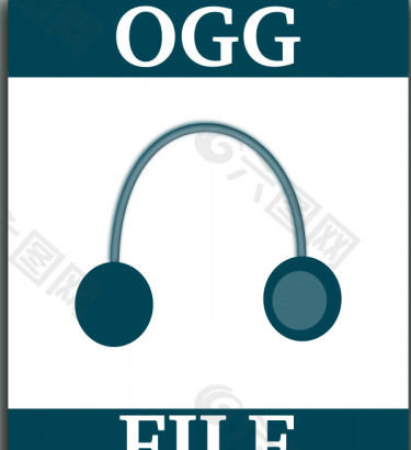 Ogg文件的Web矢量图标