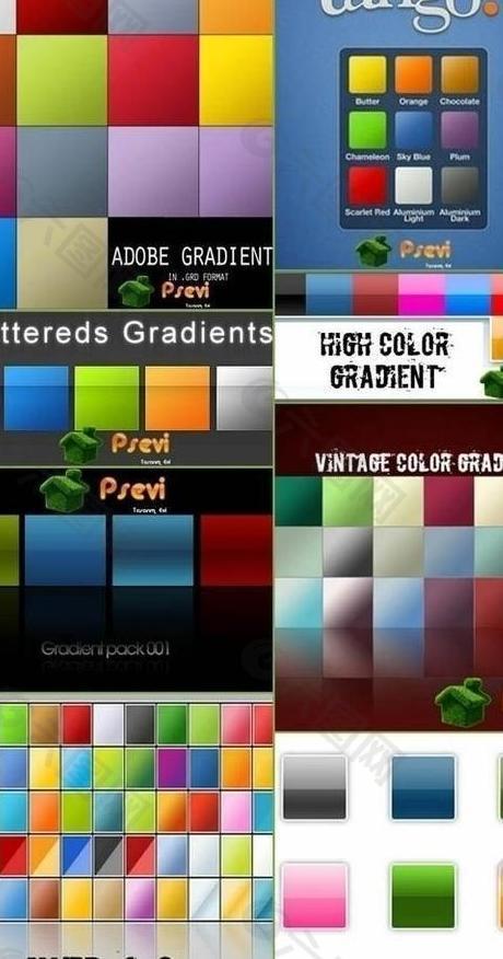 各种web 2 0色彩样式图片