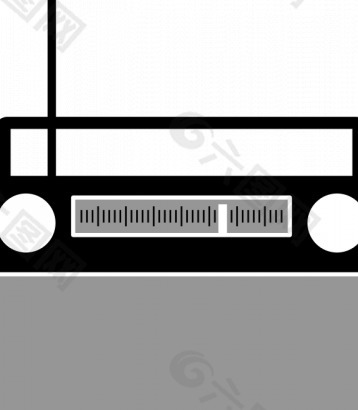 无线电接收机矢量剪贴画