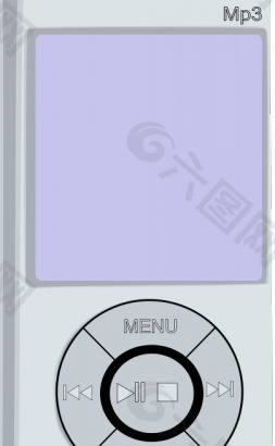 MP3播放器的矢量插图