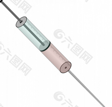 医用注射器矢量图像