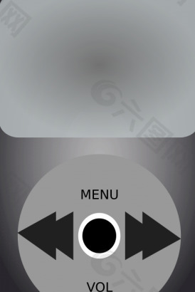 iPod媒体播放器的矢量插图