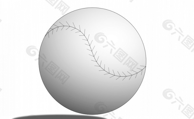 棒球球矢量插画