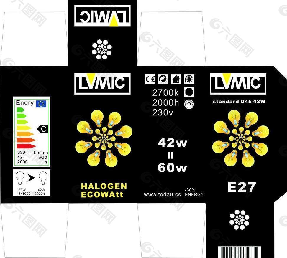 灯泡包装图片