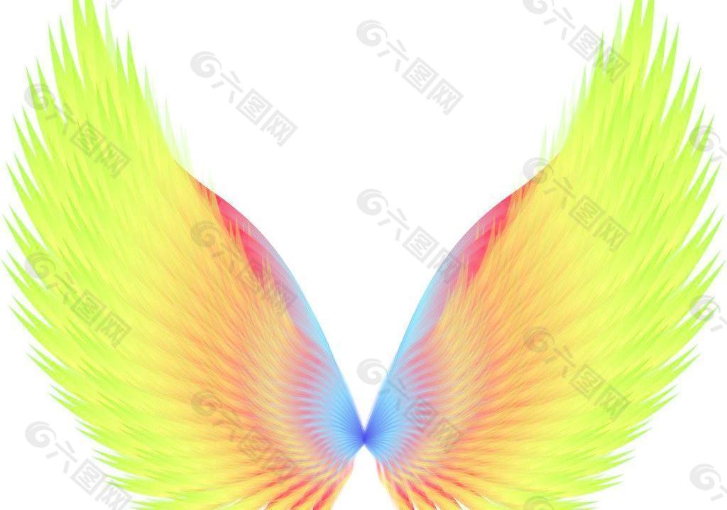 光束翅膀图片