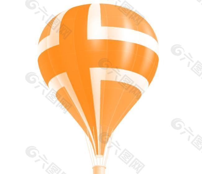 热气球PSD分层素材