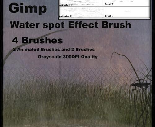 雨水涟漪GIMP笔刷