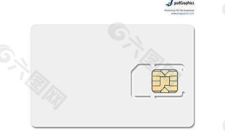 blank-sim-card 空白sim卡psd素材