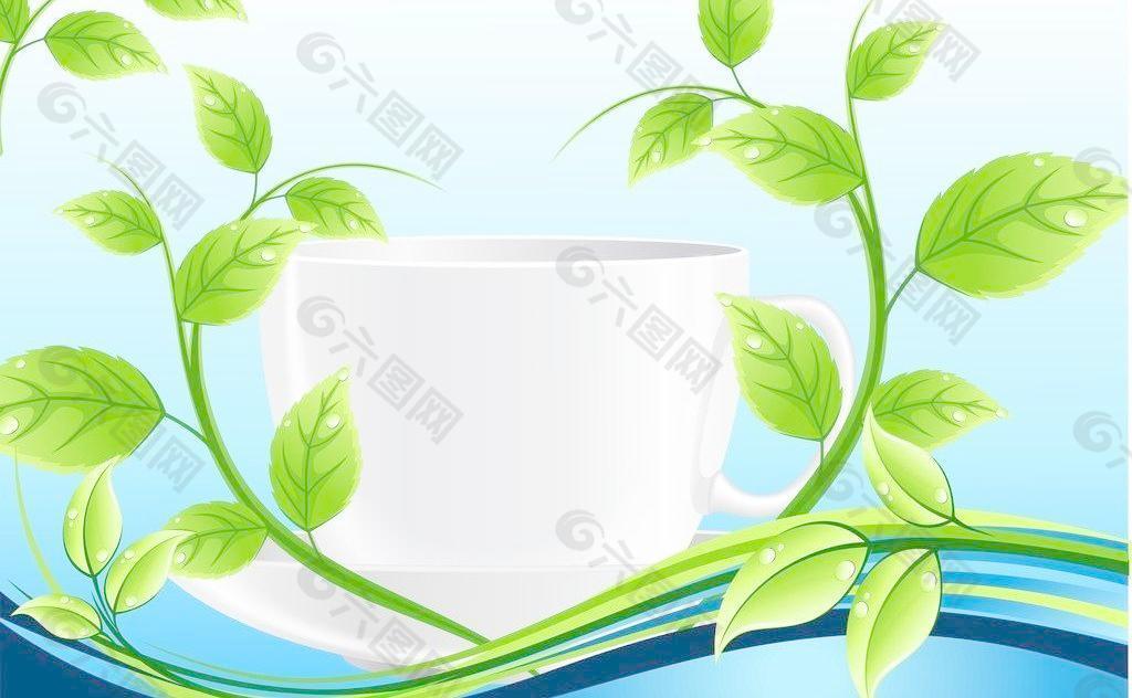 绿茶茶水图片