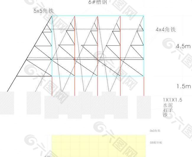 广告牌结构图图片