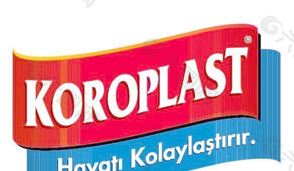 Koroplast红蓝色标志设计