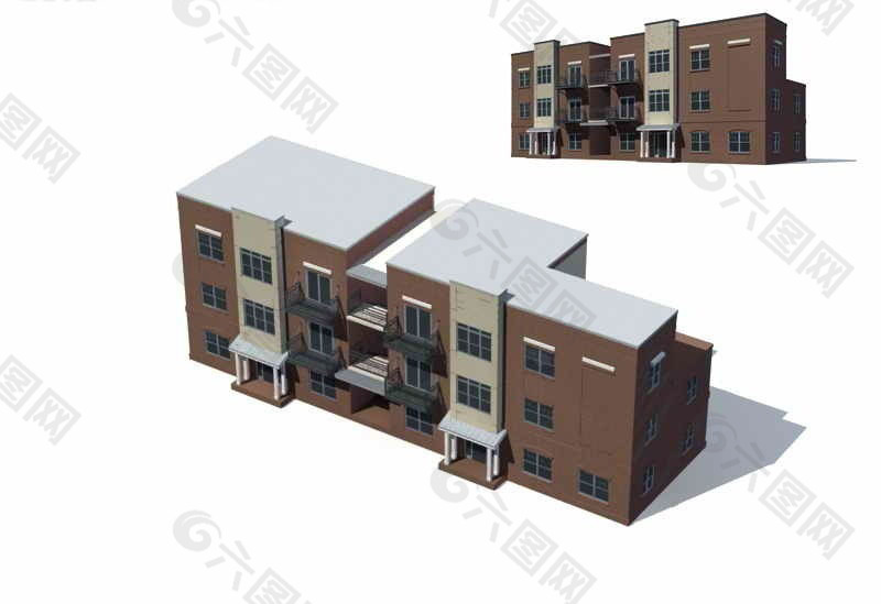 住宅楼建筑3D模型设计