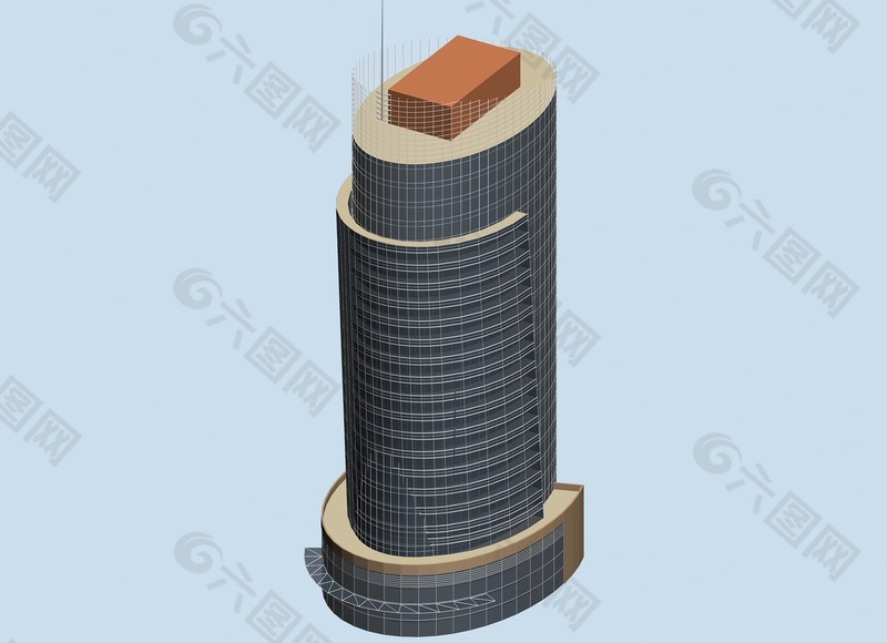 商务中心大楼规划模型