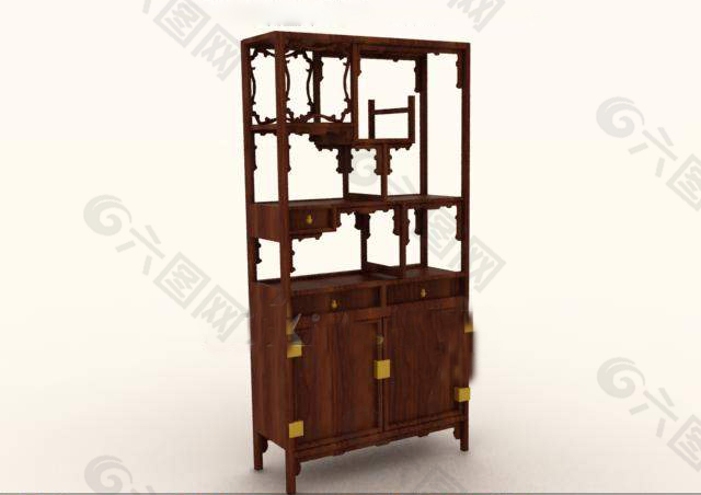 中式家具模型