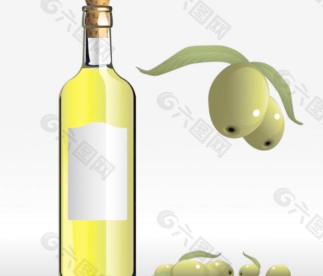 橄榄油 橄榄 油瓶 瓶子 瓶贴
