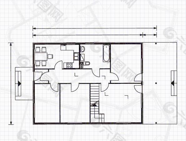 矢量房屋平面图设计